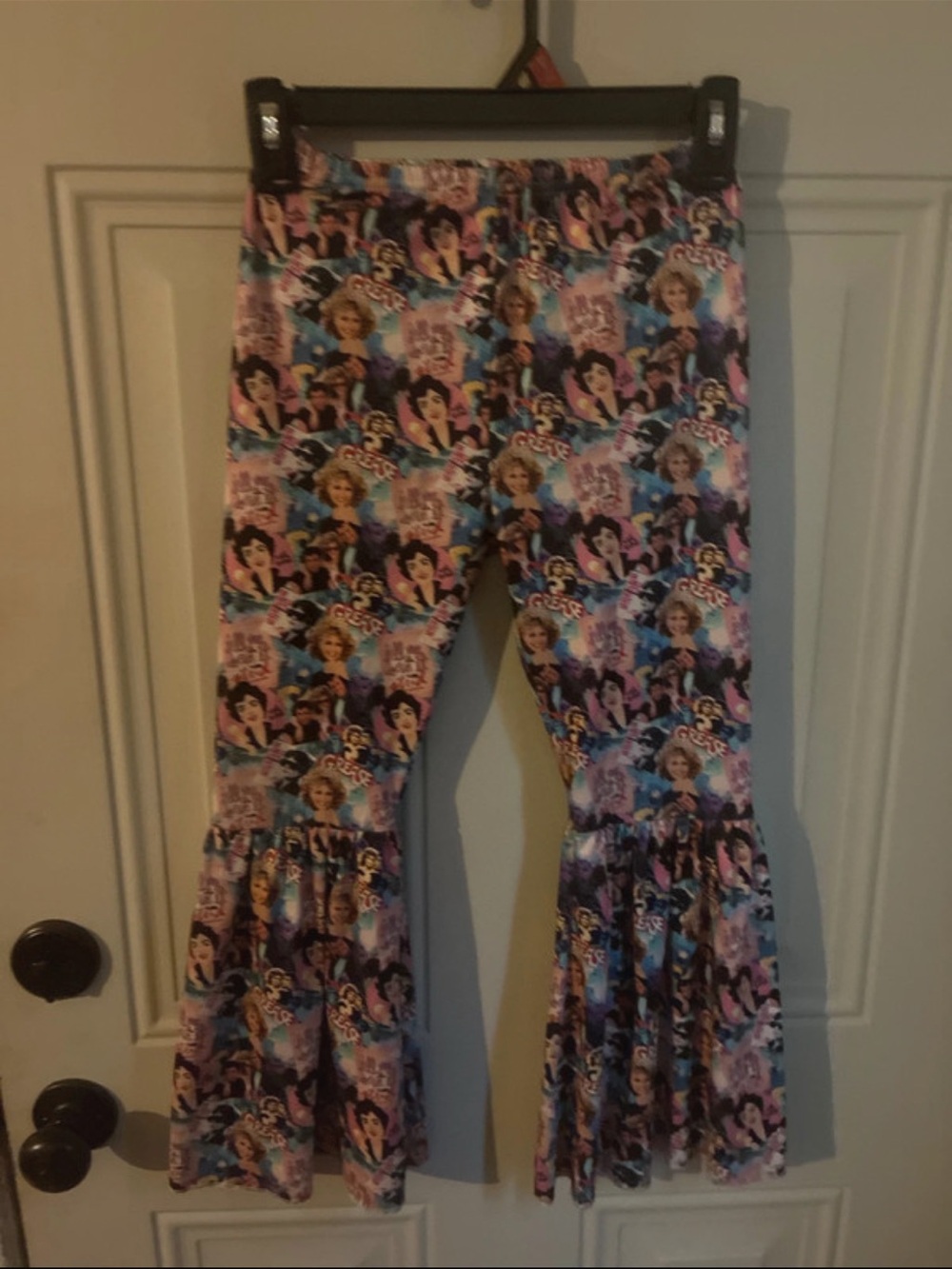 Girls' Pink and Blue Character Ruffle-Hem Leggings